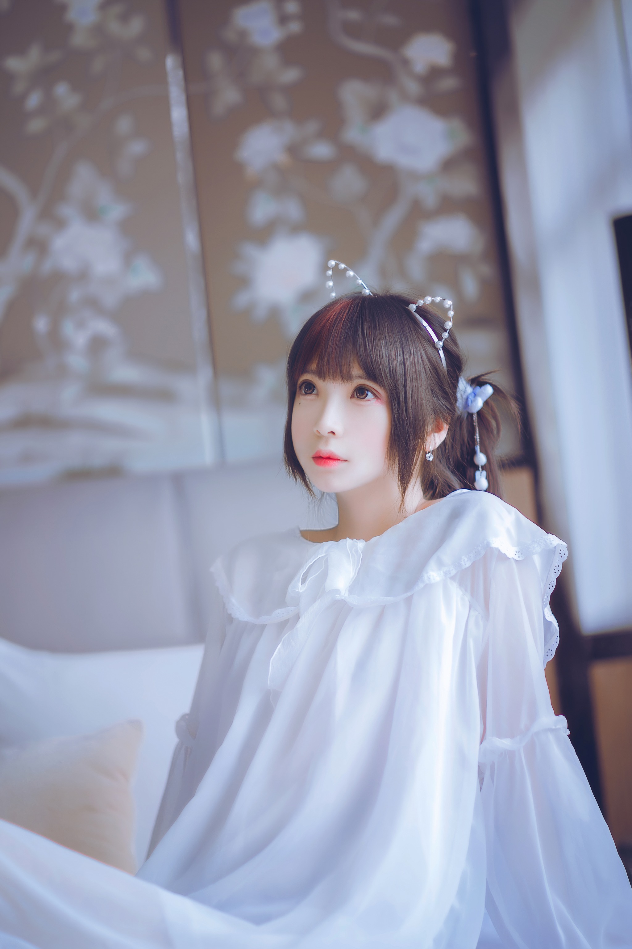 疯猫ss – NO.002 白色睡衣 [24P]-XikXak